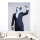 Man Suit and Horse Power Pose Wall Decal