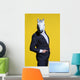 Man Suit and Horse Dramatic Turn Wall Decal