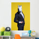 Man Suit and Horse Dramatic Turn Wall Decal