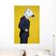 Man Suit and Horse Wall Decal