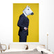 Man Suit and Horse Wall Decal