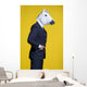 Man Suit and Horse Wall Decal