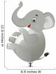 Stong tinny ant lifting a giant elephant Wall Decal