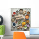 Various Colorful Superfoods Wall Decal