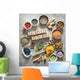 Various Colorful Superfoods Wall Decal