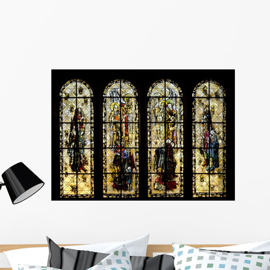 Holy Stained Glass Wall Mural