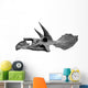 Skull Dinosaur Triceratops White Left View Wall Decal