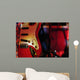 Classic Red Guitar Wall Mural