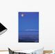 Scenic View Of The Full Moon Over Mt Susitna During Winter Wall Mural