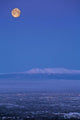 Scenic View Of The Full Moon Over Mt Susitna During Winter Wall Mural