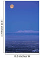 Scenic View Of The Full Moon Over Mt Susitna During Winter Wall Mural