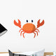 Cute Tropical Crab Wall Decal