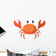 Cute Tropical Crab Wall Decal