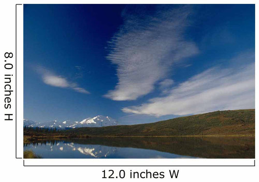 Cirrus Clouds Over Mt Mckinley @ Wonder Lake Ak In Denali Np Summer Wall Mural