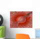 Dna Red Wall Mural