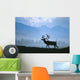 Caribou Walking Denali Nat'l Park Fog Alaska Composite Wall Mural