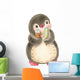 Funny Icecreme Cartoon Penguin Wall Decal