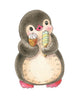 Funny Icecreme Cartoon Penguin Wall Decal