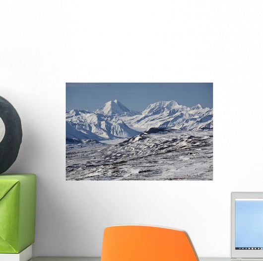 Scenic View Of Alaska Range As Seen From The Denali Highway Wall Mural