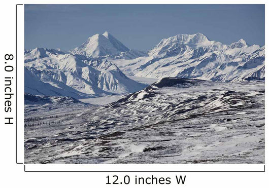 Scenic View Of Alaska Range As Seen From The Denali Highway Wall Mural