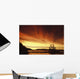A Fish Wheel Spins During An Early Morning Sunrise On The Tanana River Wall Mural