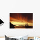 A Fish Wheel Spins During An Early Morning Sunrise On The Tanana River Wall Mural
