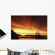 A Fish Wheel Spins During An Early Morning Sunrise On The Tanana River Wall Mural