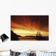 A Fish Wheel Spins During An Early Morning Sunrise On The Tanana River Wall Mural