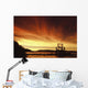 A Fish Wheel Spins During An Early Morning Sunrise On The Tanana River Wall Mural