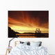 A Fish Wheel Spins During An Early Morning Sunrise On The Tanana River Wall Mural