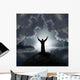 Man Holding Arms up Wall Decal
