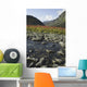Scenic View Of Fireweed And A Small Shallow River Wall Mural