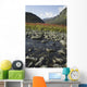 Scenic View Of Fireweed And A Small Shallow River Wall Mural