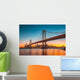 Golden Gate Bridge & San Francisco Skyline Sunset Wall Decal