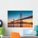 Golden Gate Bridge & San Francisco Skyline Sunset Wall Decal