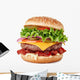 Fresh Bacon Cheese Burger Wall Decal