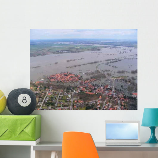 Elbe Hochwasser Wall Decal Design 2