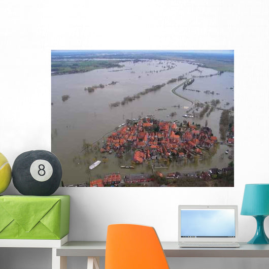 Elbe Flood Wall Decal
