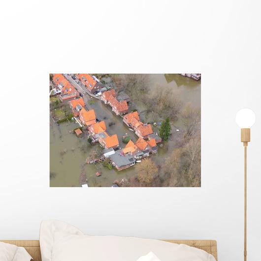 Elbe Hochwasser Wall Decal Design 1