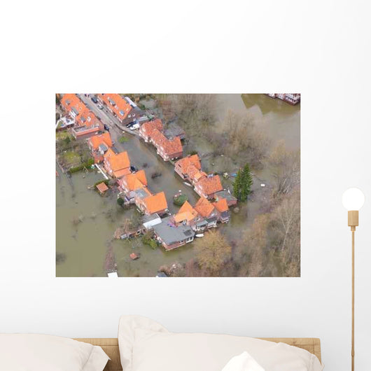 Elbe Hochwasser Wall Decal Design 1
