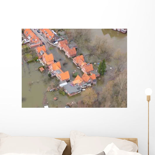 Elbe Hochwasser Wall Decal Design 1