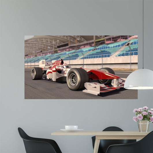Formula One Race Car Wall Mural
