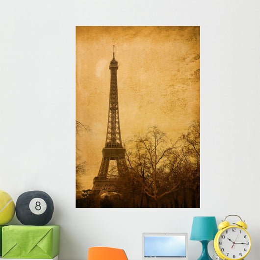 beautiful Parisian streets - with space for text or image. Wall Mural