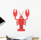 Vector Illustration Lobster Lobster Wall Decal