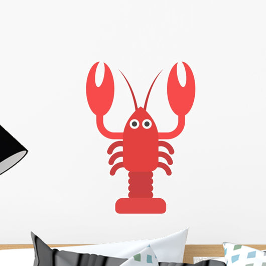 Vector Illustration Lobster Lobster Wall Decal