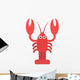 Vector Illustration Lobster Lobster Wall Decal