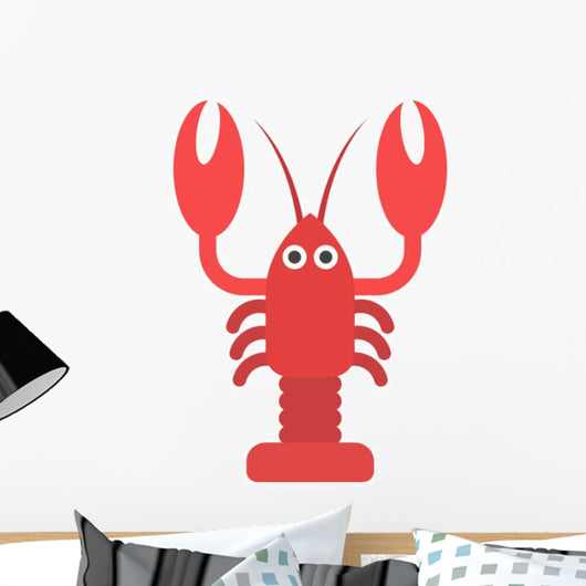 Vector Illustration Lobster Lobster Wall Decal