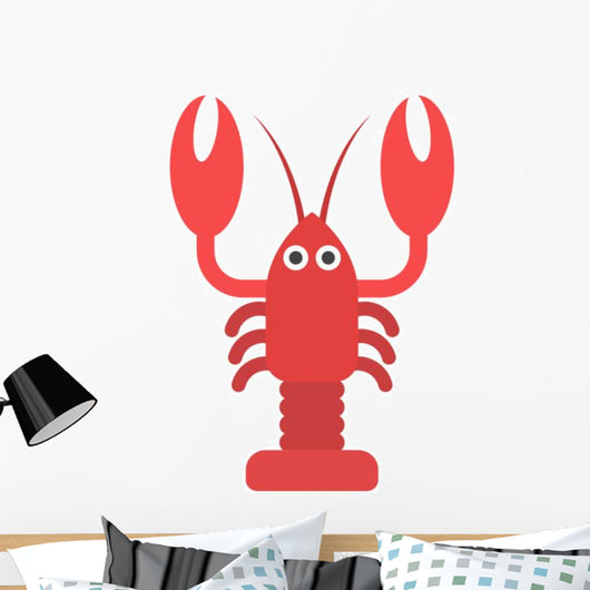 Vector Illustration Lobster Lobster Wall Decal