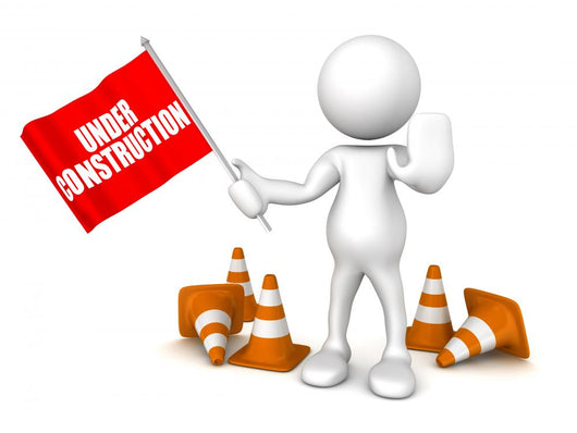 Under Construction Flag Wall Decal