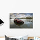 Car Stranded Flood Wall Decal